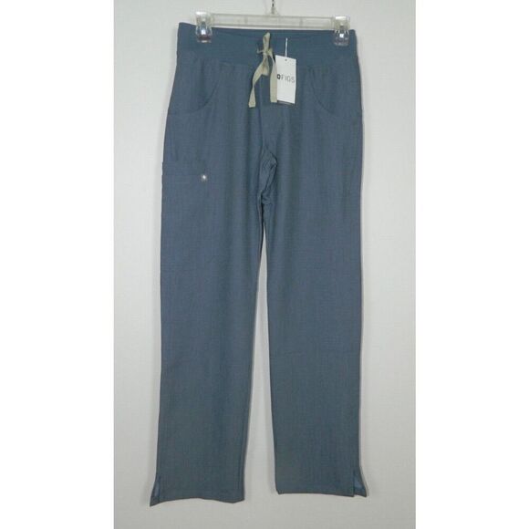 FIGS Scrubs Pants Cargo Size 2X-Small Blue Heather Denim - Picture 1 of 11